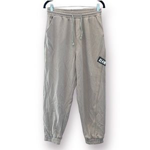 ICEBERG Light Grey Joggers Sweatpants Lounge Pants Large NWOT